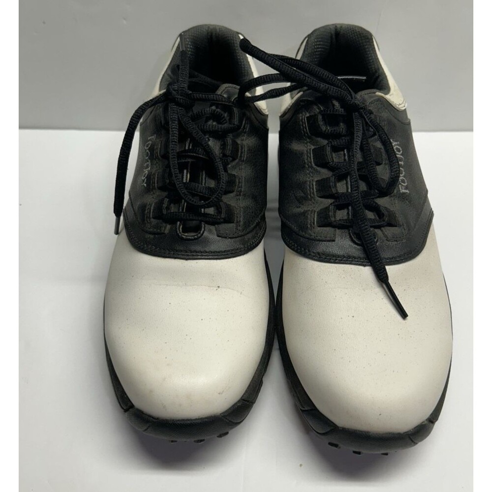 FootJoy GreenJoys Golf Shoes White Black Golf Golfing outdoor men size 8.5